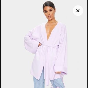 Oversized loose sleeved blouse